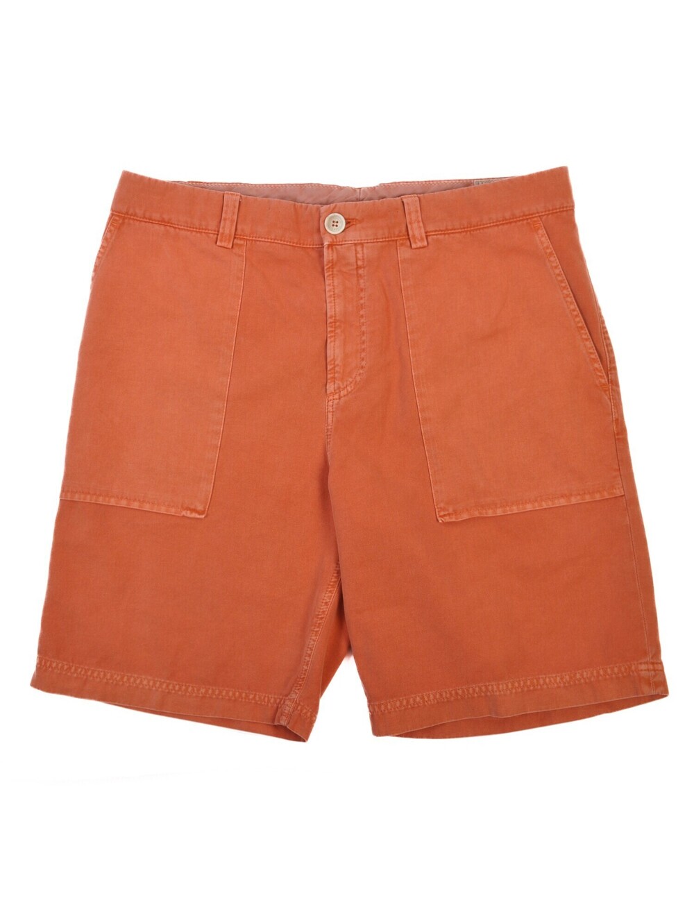 Brunello Cucinelli Washed Orange Cotton Shorts 34 36351